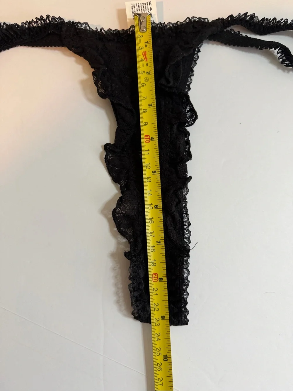 NWOT Sexy Mayela LG two Piece Corset Garter w/Matching Thong Black w/red Ribbon